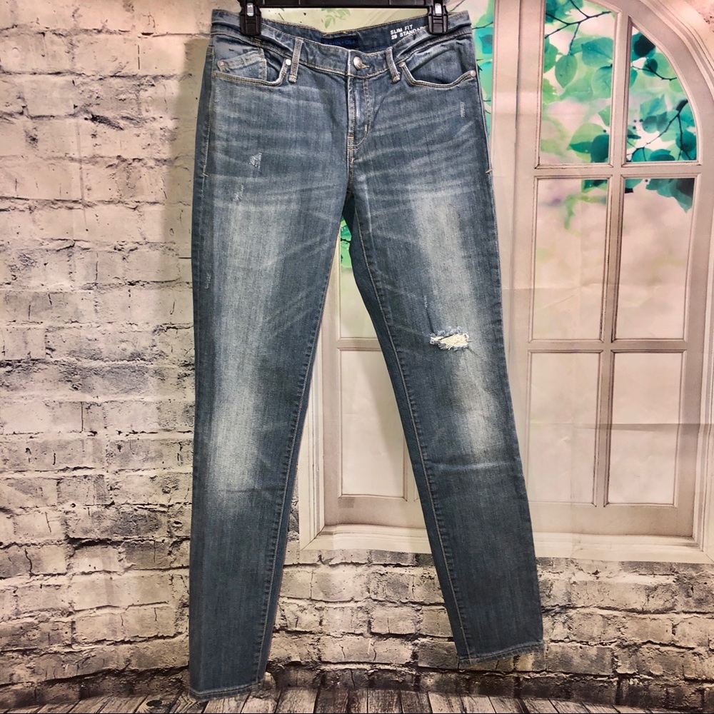 Martin + Osa Slim Fit Destroyed Jeans